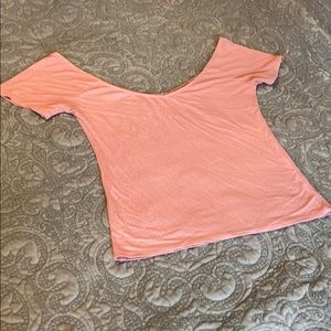 Pink V-Neck T-Shirt
